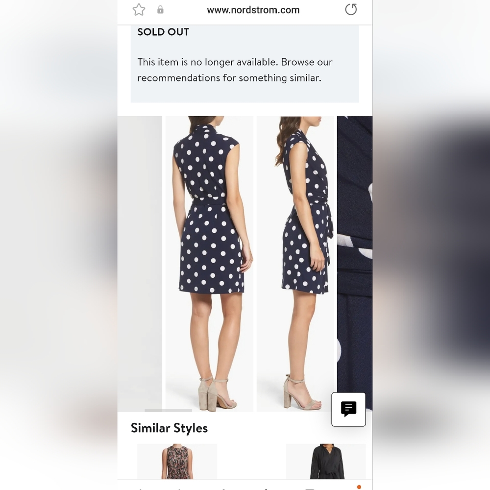 Eliza J Polka Dot Dress NEW